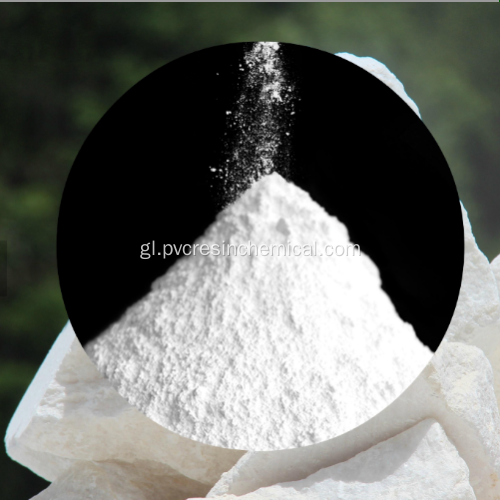 Polvo branco de carbonato de calcio moído (pesado) ao 98%